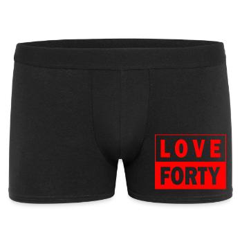 Chemise Love Forty Tennis Birthday Design 40 - Boxer Homme - noir - Devant