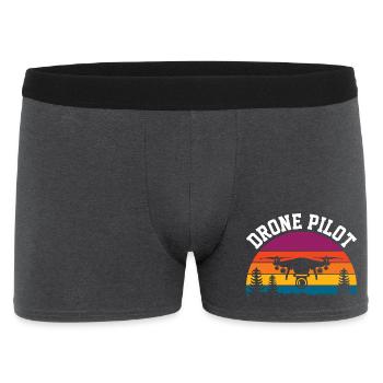 Drone Pilot - Men's Boxer Shorts - charcoal grey - Front