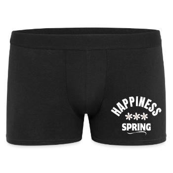 printemps, bonheur, happiness - Boxer Homme - noir - Devant