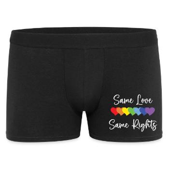 LGBTQ Pride Month - Same Love, Same Rights - Men's Boxer Shorts - black - Front