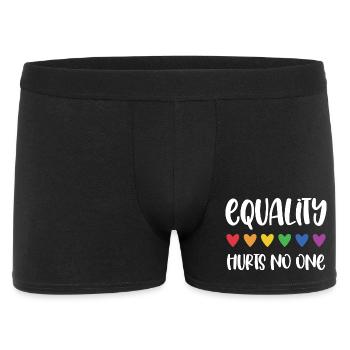 Mois de la fierté LGBT - L’égalité ne fait de mal à personne - Boxer Homme - noir - Devant