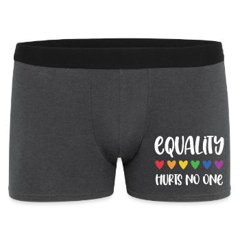 Mois de la fierté LGBT - L’égalité ne fait de mal à personne - Boxer Homme - charbon - Devant