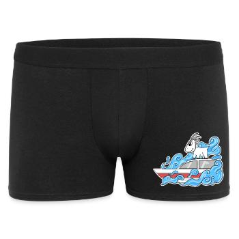 Bateau de chèvre Drôle de vagues - Boxer Homme - noir - Devant
