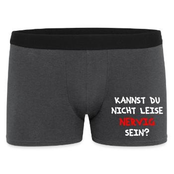 Saying design for all annoying people as a gift - Men's Boxer Shorts - charcoal grey - Front
