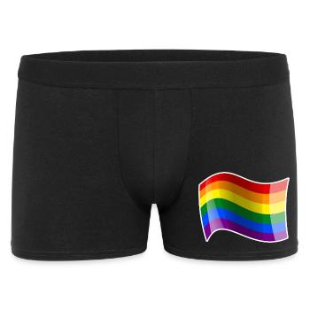 Rainbow Wave Energy Shimmer - Men's Boxer Shorts - black - Front