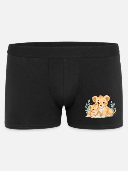 Câlins de lionceaux - Boxer Homme - noir