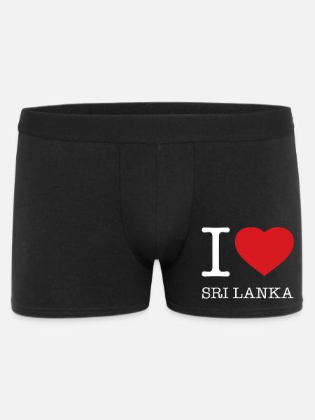 J'AIME LE SRI LANKA - Boxer Homme - noir