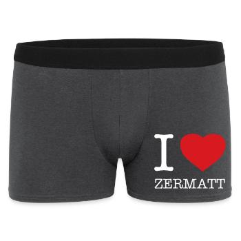 J’ADORE ZERMATT - Boxer Homme - charbon - Devant