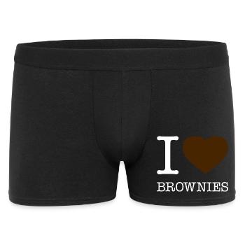 J’ADORE LES BROWNIES - Boxer Homme - noir - Devant