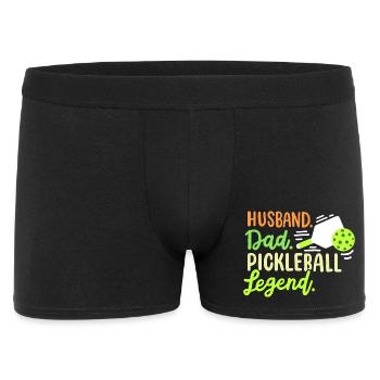 Pickleball-Spieler Vater und Ehemann - Männer Boxer Shorts - Schwarz - Vorne
