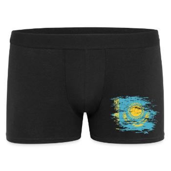Kazakhstan flag used - Men's Boxer Shorts - black - Front