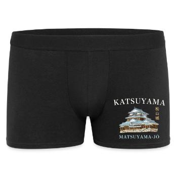 Château de Matsuyama, montagne Katsuyama, Shikoku, Japon - Boxer Homme - noir - Devant