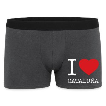 J’AIME LA CATALOGNE Catalunya Catalogne - Boxer Homme - charbon - Devant