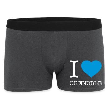 I LOVE GRENOBLE - Men's Boxer Shorts - charcoal grey - Front