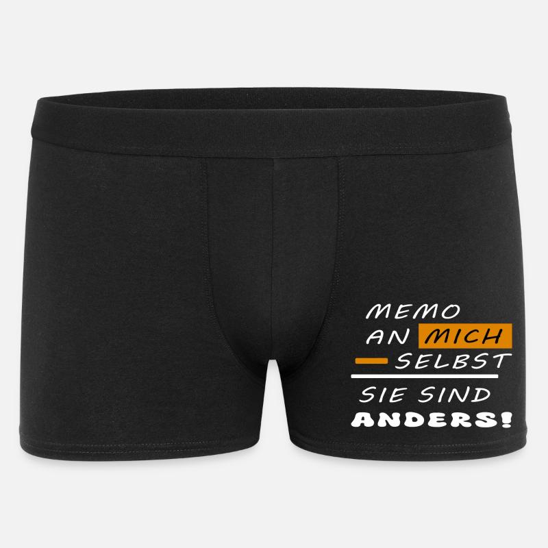 Sie sind anders ! - Männer Boxer Shorts - Schwarz