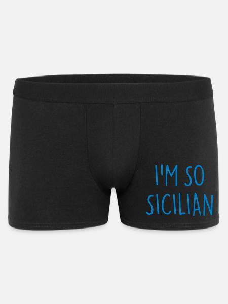I'M SO SICILIAN Sicily - Men's Boxer Shorts - black
