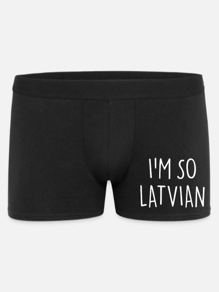 I'M SO LATVIAN Latvia Lettland - Men's Boxer Shorts - black