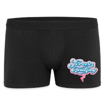 Forever Creating – Artistic Typography - Men's Boxer Shorts - black - Front