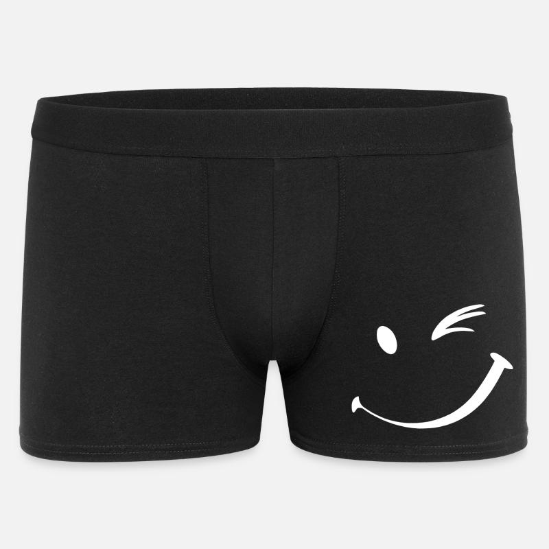 Winking face, Wink smile - Men's Boxer Shorts - black