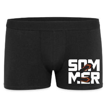 Été Tongs Camping Vacances Plage Fun Soleil - Boxer Homme - noir - Devant