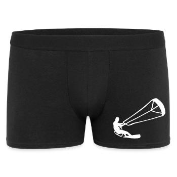 Kitesurfeur Silhouette Kiteboarding Adrenaline Sport - Boxer Homme - noir - Devant