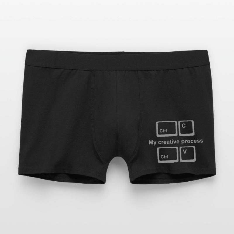 Copy Paste Shirt – Funny Coder & Designer Tee Men's Boxer Shorts