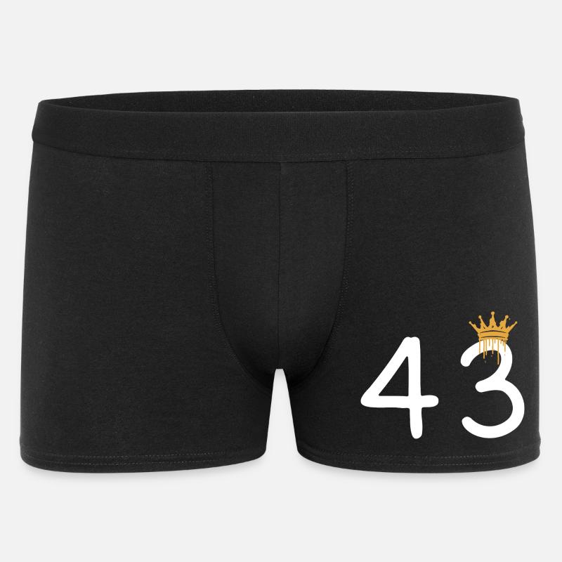 Königskrone Handlettering Design - Männer Boxer Shorts - Schwarz