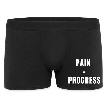 Pain Equals Progress Strength Mindset Growth Power - Men's Boxer Shorts - black - Front