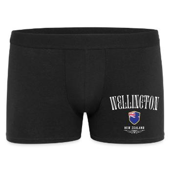 Wellington New Zealand, minimalist design - Men's Boxer Shorts - black - Front