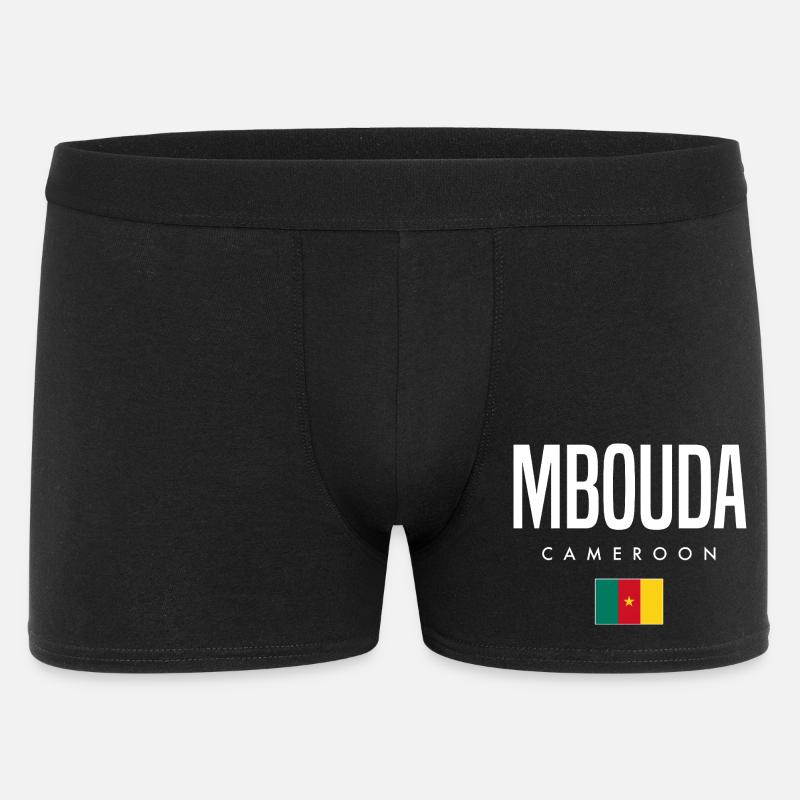 Mbouda Kamerun Kameruner - Männer Boxer Shorts - Schwarz