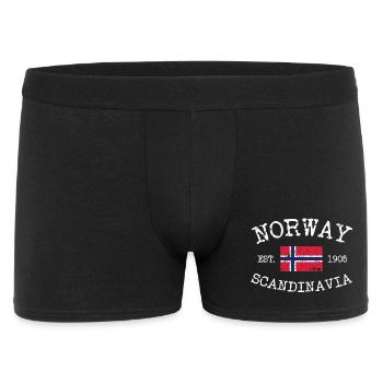 Norway - Norge - Norwegen - Scandinavia - 1905 - Männer Boxer Shorts - Schwarz - Vorne