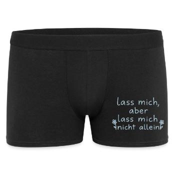 Leave me, but don't leave me alone light blue - Men's Boxer Shorts - black - Front