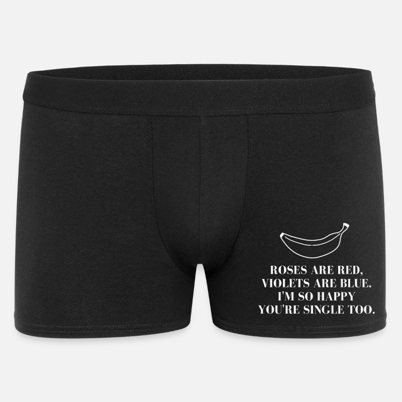 Single Spruch mit Bananen Illustration - Männer Boxer Shorts - Schwarz