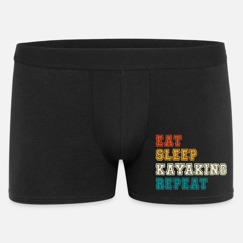 Eat Sleep Kayaking Repeat - Men's Boxer Shorts - black