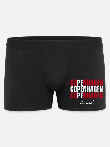 Copenhagen Denmark, memory of Copenhagen - Men's Boxer Shorts - black