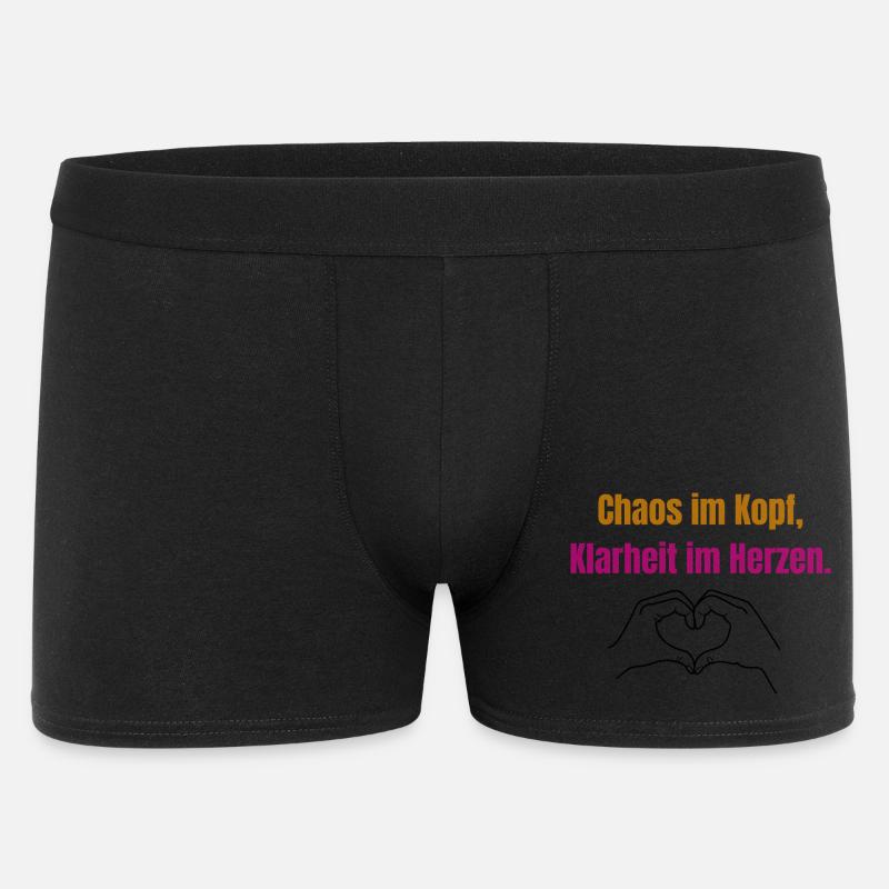 Chaos Statement ADHS und Autismus - Männer Boxer Shorts - Schwarz