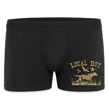 Local Boy Labrador Retriever Outdoor Hunting - Men's Boxer Shorts - black - Front