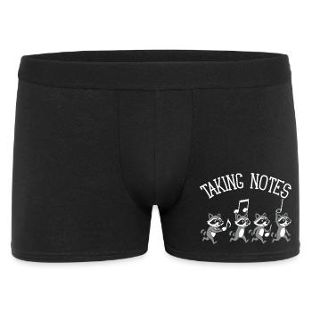 Raton Laveur Notes Musicales Musique - Boxer Homme - noir - Devant