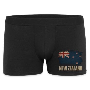 Drapeau Grunge de la Nouvelle-Zélande - Boxer Homme - noir - Devant