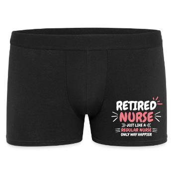 Retired Nurse Saying - Men's Boxer Shorts - black - Front