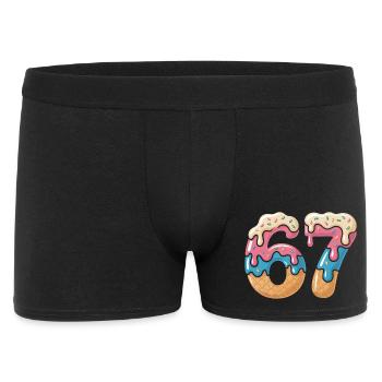 Donut 69 Frosting NeonPrint - Men's Boxer Shorts - black - Front