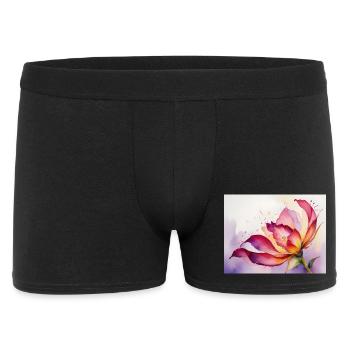 Water-coloured blossoms - Men's Boxer Shorts - black - Front