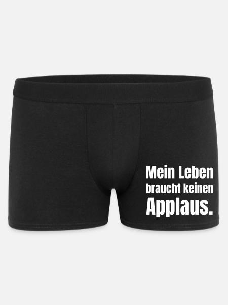 My life doesn't need applause - Men's Boxer Shorts - black