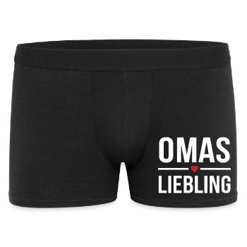 Omas Liebling German Grandma Favorite Gift - Men's Boxer Shorts - black - Front