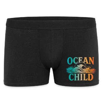Enfant de l’océan - Boxer Homme - noir - Devant
