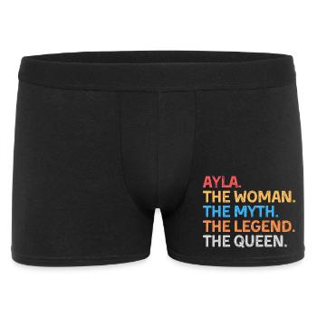 Ayla la Femme Le Mythe La Légende La Reine - Boxer Homme - noir - Devant
