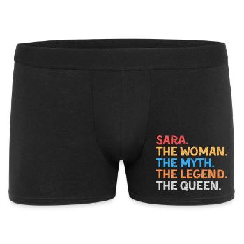 Sara la Femme Le Mythe La Légende La Reine - Boxer Homme - noir - Devant