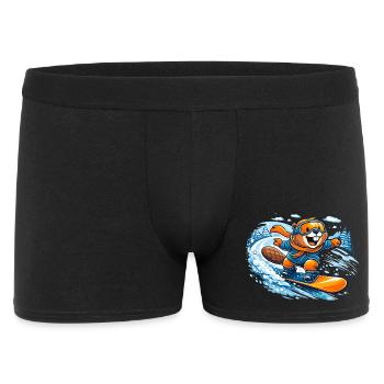 Biber Snowboard Hiver - Boxer Homme - noir - Devant