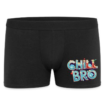 Chill Bro Cocktail Lettering - Men's Boxer Shorts - black - Front
