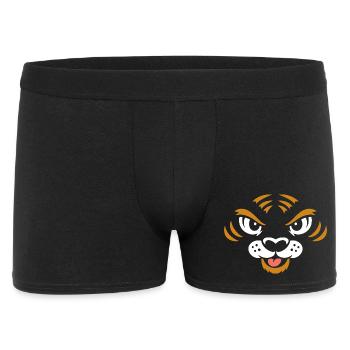 Tiger | Big Face Costume Carnival Disguise - Men's Boxer Shorts - black - Front